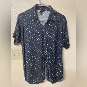Universal Thread Short Sleeve floral Button Up